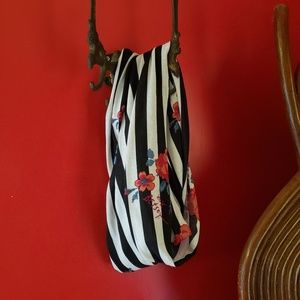Betsey Johnson Lightweight Striped Infinity Scarf